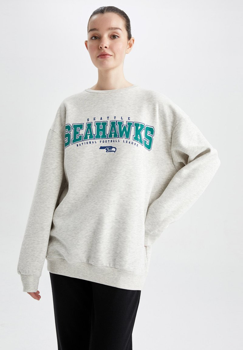 DeFacto SEATTLE SEAHAWKS BOXY FIT - Sweatshirt - Grey