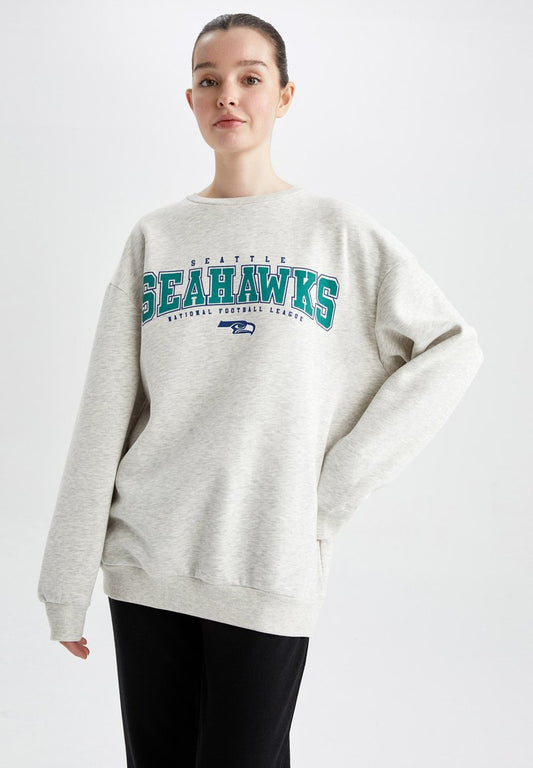 DeFacto SEATTLE SEAHAWKS BOXY FIT - Sweatshirt - Grey