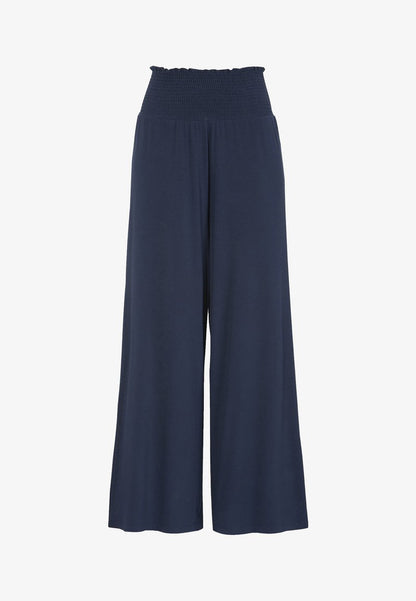  LIV SOLID ECOVERO - Stoffhose - Navy