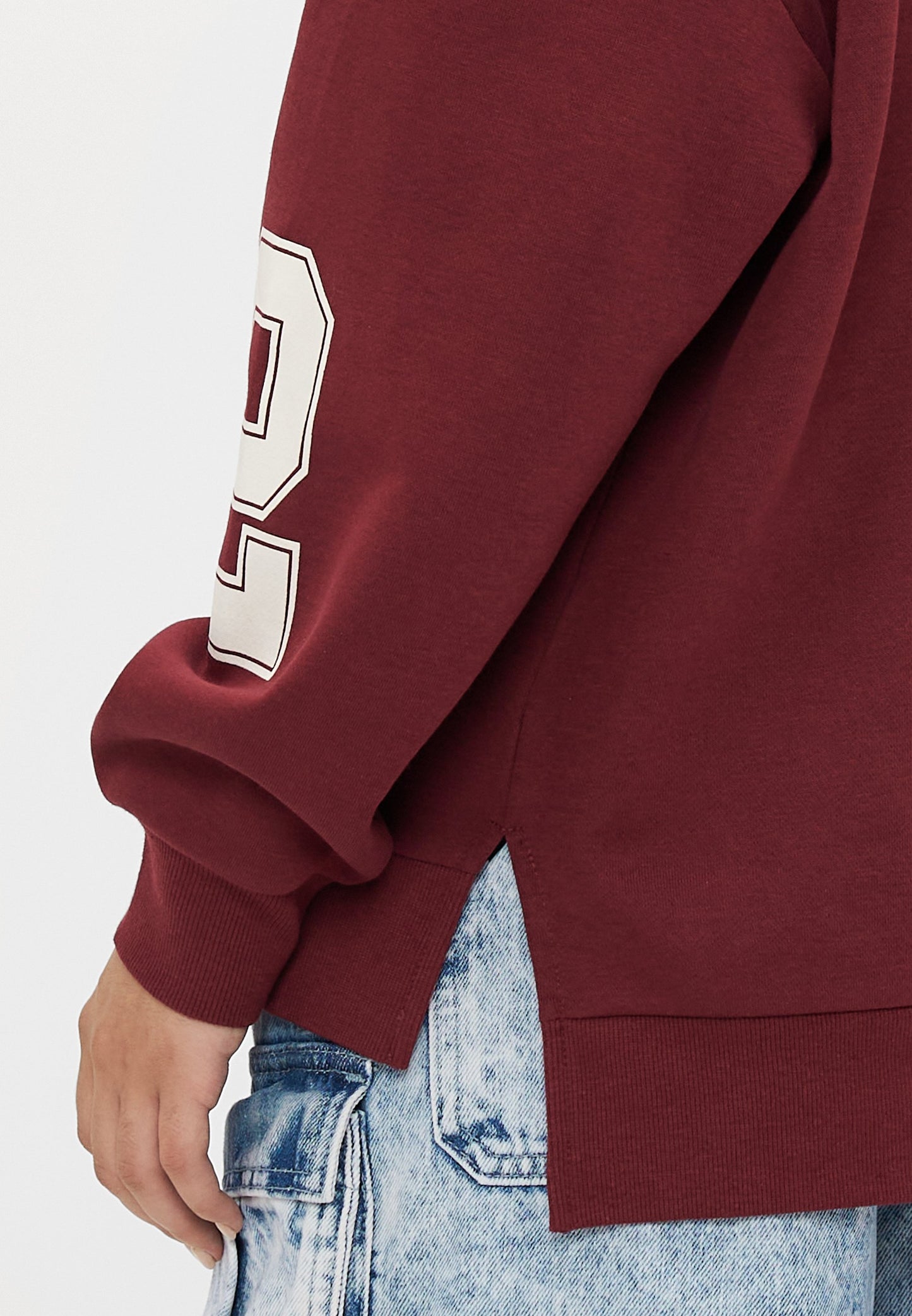 ONLY Petite ONLVICTORY O NECK - Sweatshirt - Cabernet