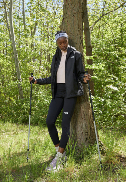 The North Face QUEST JACKET - Waterproof Jacket - Black/foil Grey