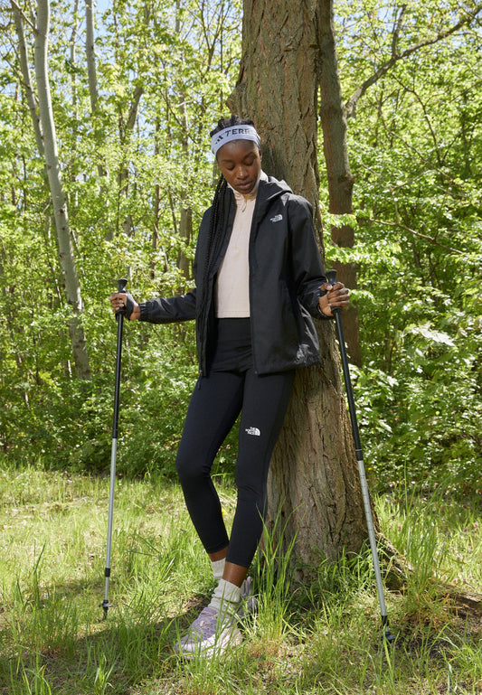 The North Face QUEST JACKET - Waterproof Jacket - Black/foil Grey