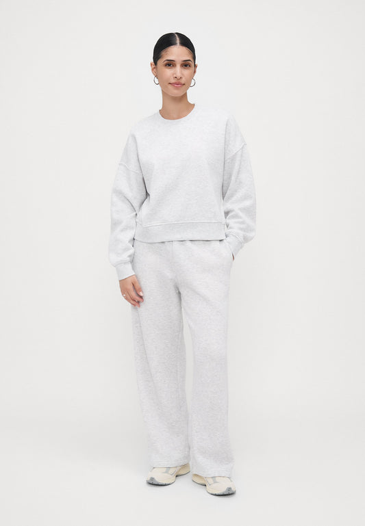 ONLY Petite ONLBEST STRAIGHT - Tracksuit Bottoms - Light Grey Melange