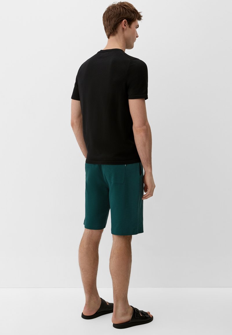 S.Oliver MIT WAFFEL STRUKTUR - Shorts - Tannengrün
