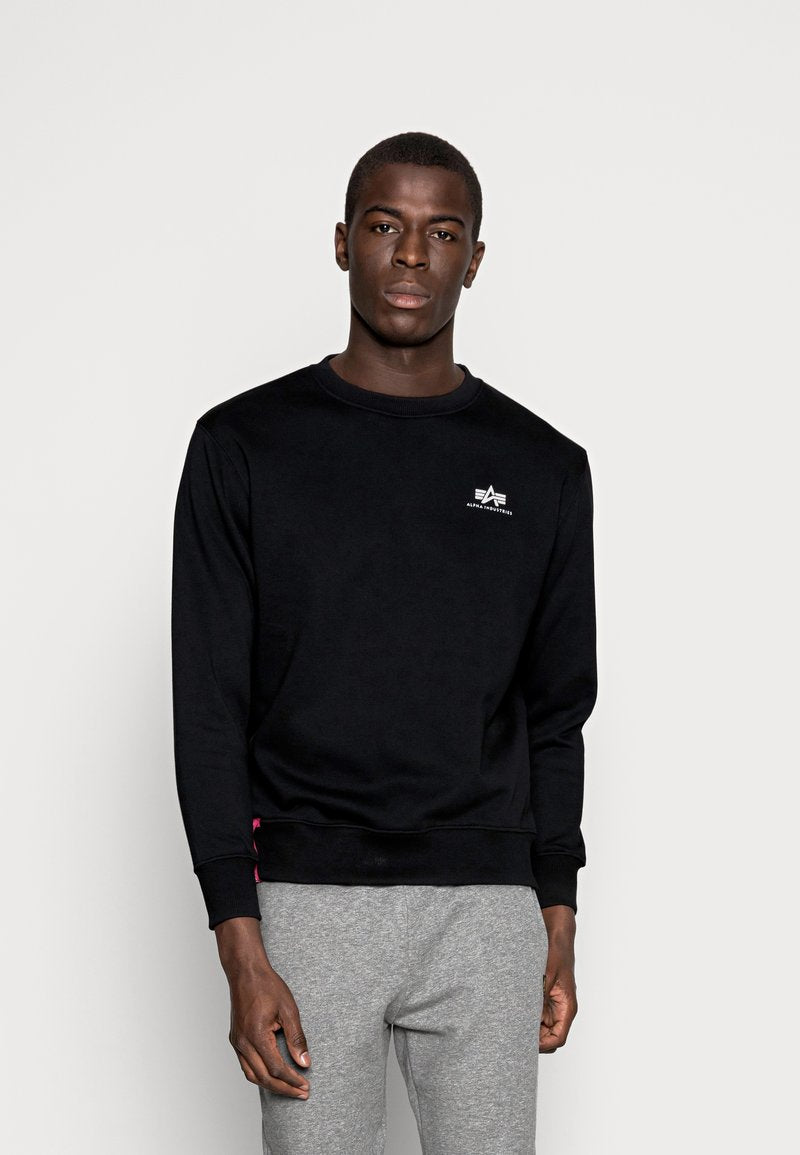 Alpha Industries BASIC SMALL LOGO - Sweatshirt - Black