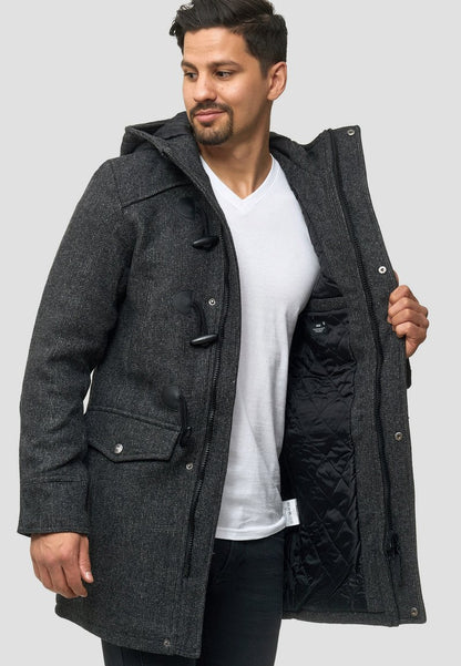 Indicode Jeans LIAM - Wintermantel - Black