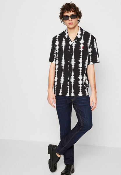 HUF SEISMOGRAM RESORT SHIRT UNISEX - Hemd - Black