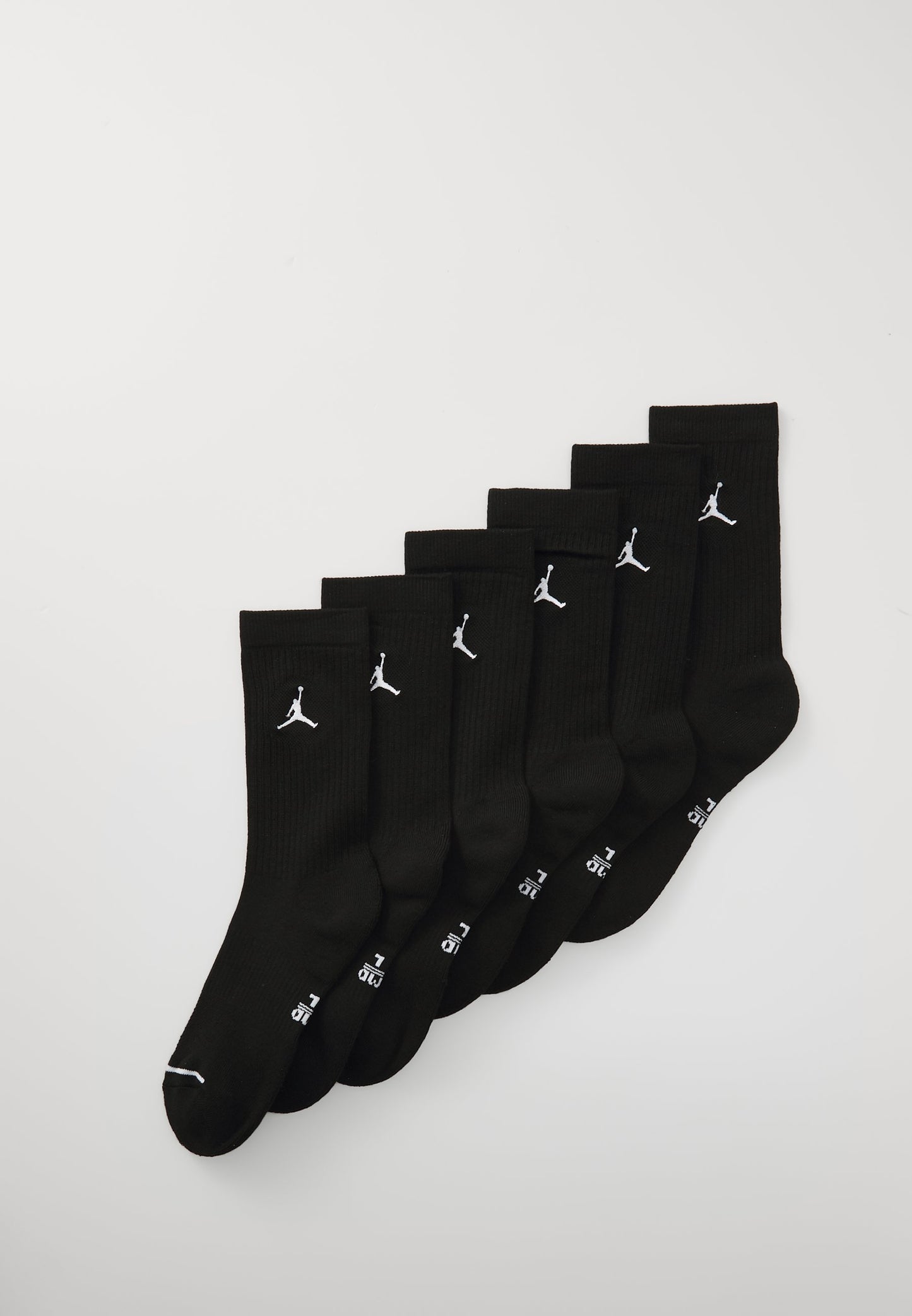 Jordan CUSH CREW 6 PACK - Sports Socks - Black/white