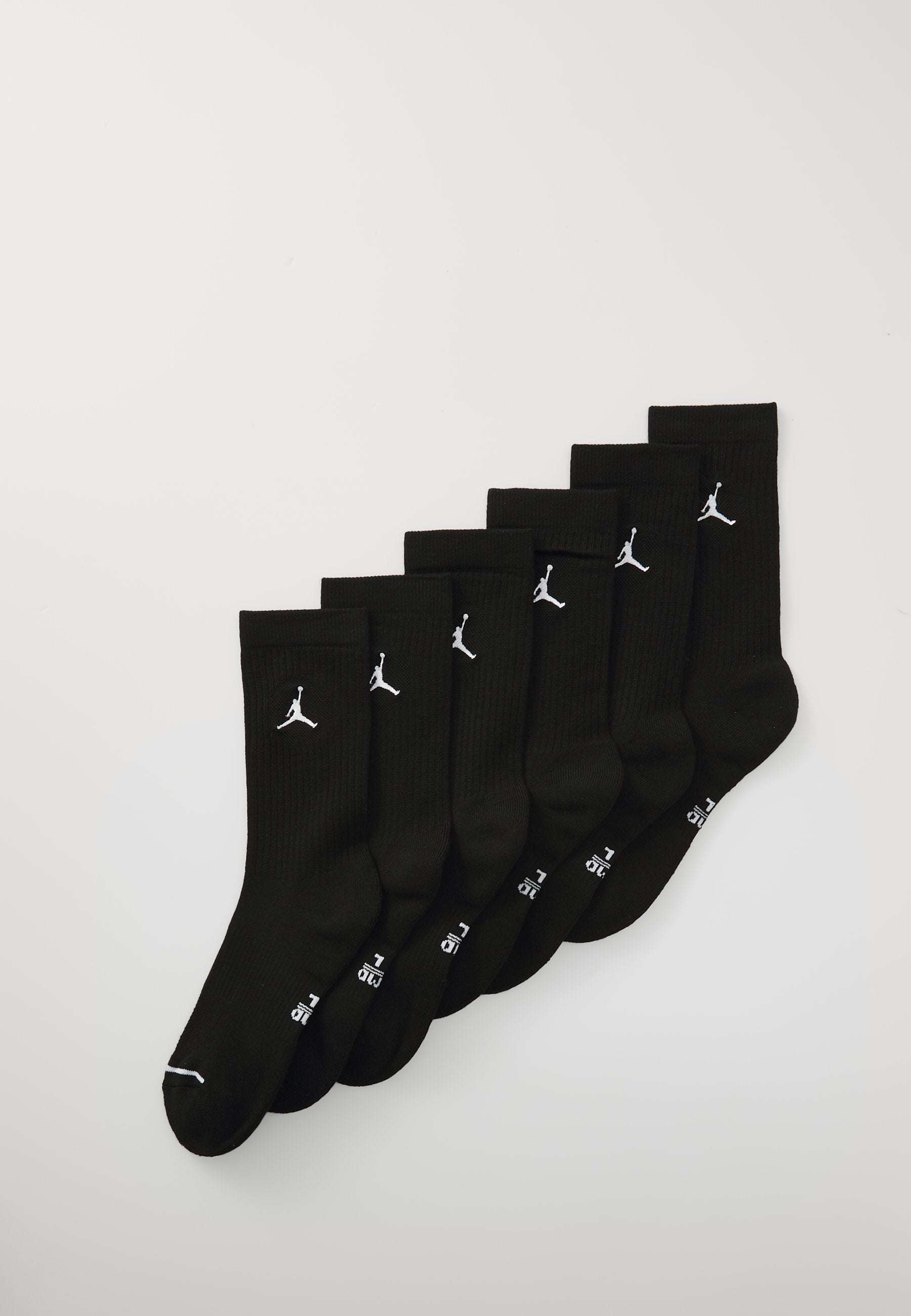 Jordan CUSH CREW 6 PACK - Sports Socks - Black/white
