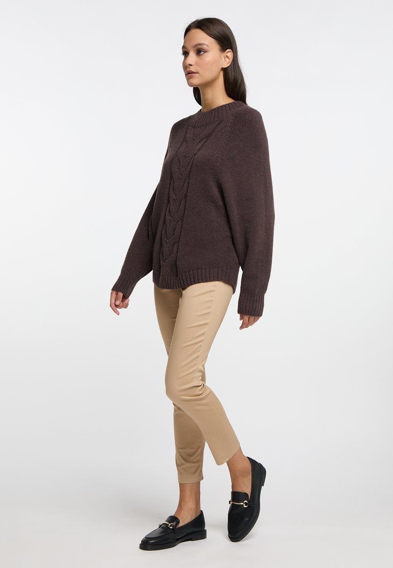 RISA TEYLON - Strickpullover - Braun