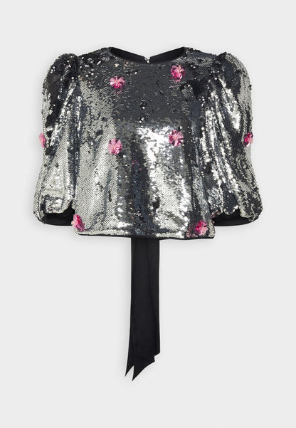 Custommade ORIANA - Bluse - Silver