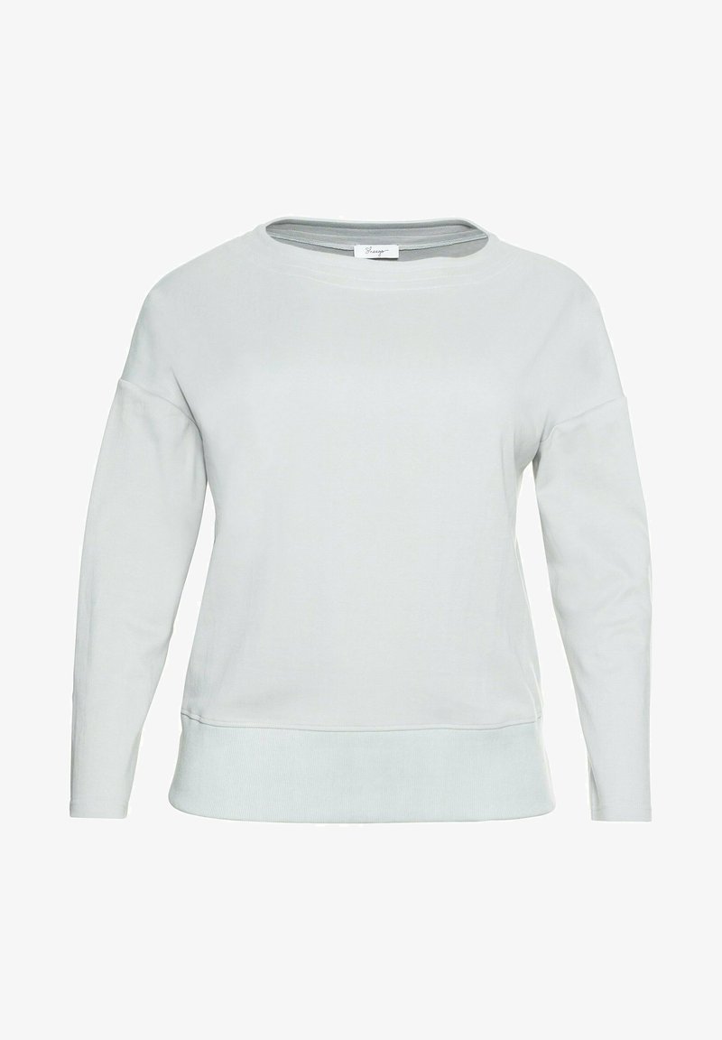 Sheego LANGARM - Langarmshirt - Hellgrau