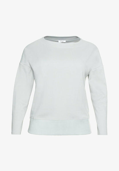 Sheego LANGARM - Langarmshirt - Hellgrau