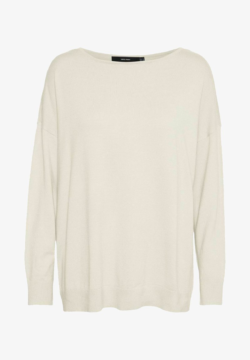 Vero Moda VMKARIS BOATNECK BOXY - Strickpullover - Birch