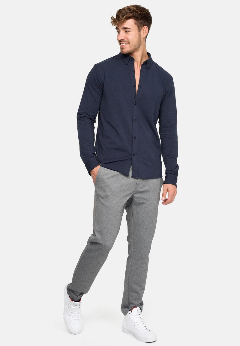 Indicode Jeans LANGARM THEO - Hemd - Navy