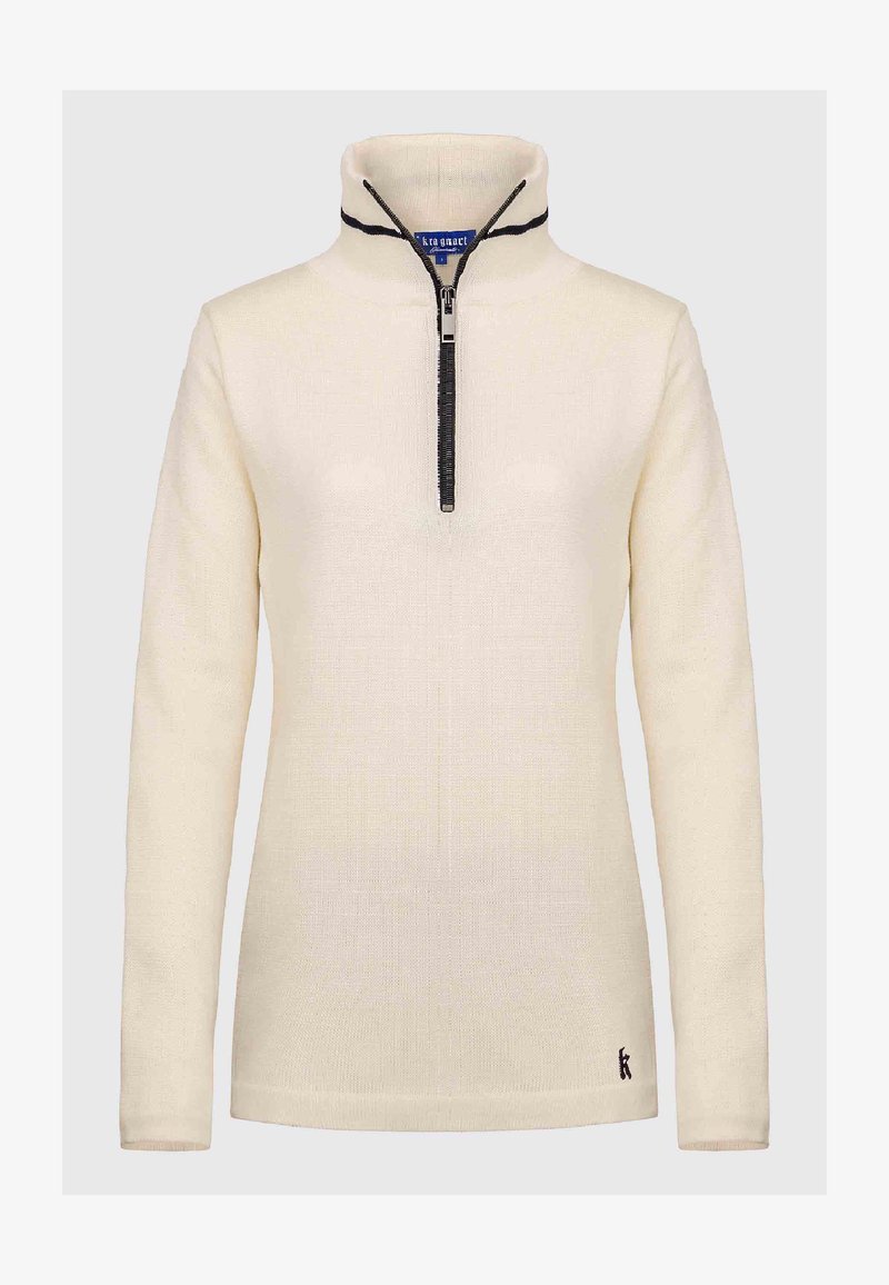  HERGESTELLT IN DEUTS - Strickpullover - Wollweiß
