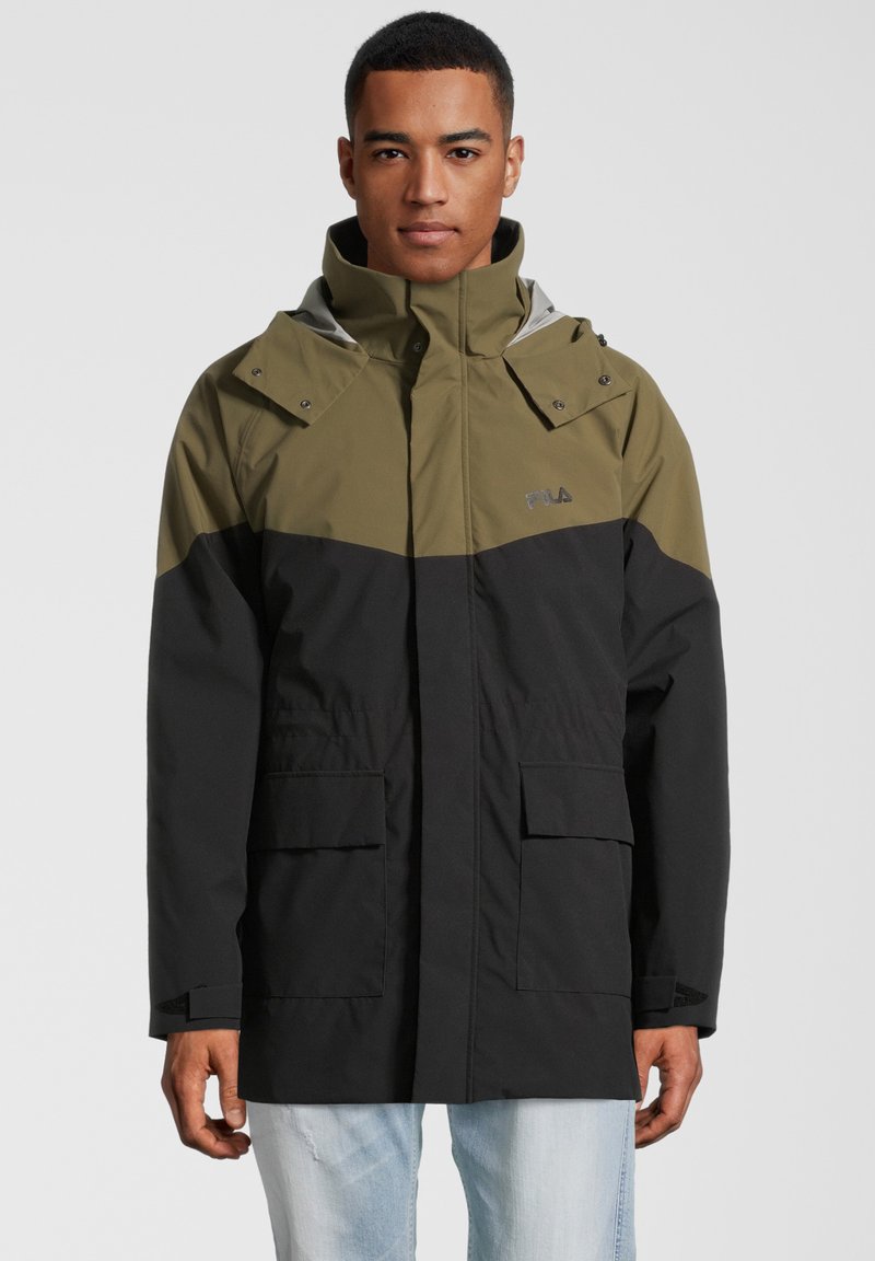 Fila APPAREL TANVALD - Parka - Moonless Night/burnt Olive