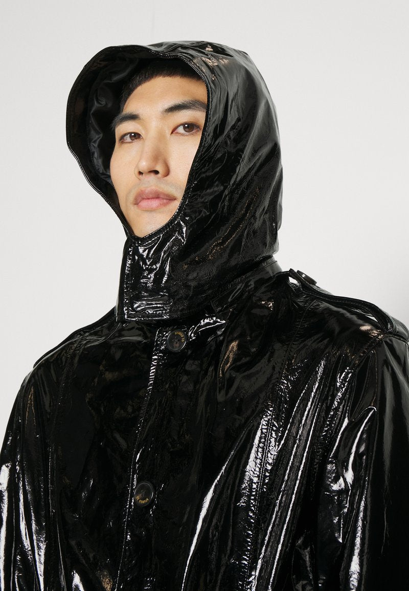  ZACH - Klassischer Mantel - Black Patent