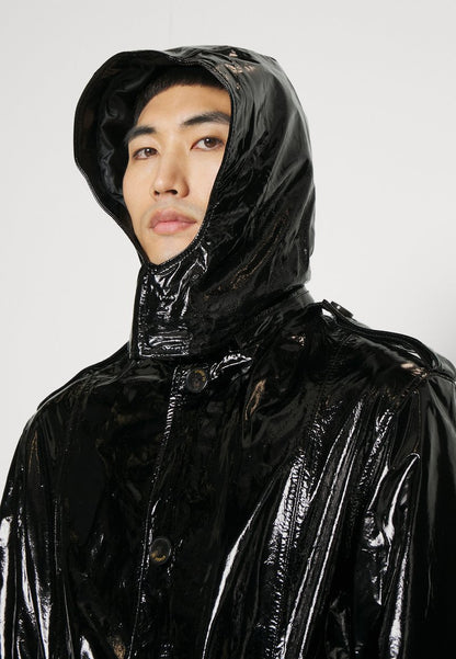 ZACH - Klassischer Mantel - Black Patent