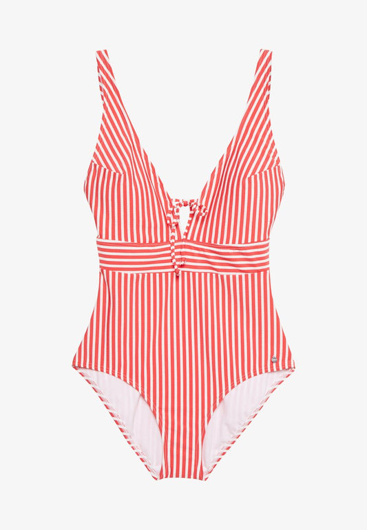 S.Oliver SWIMSUIT - Badeanzug - Red