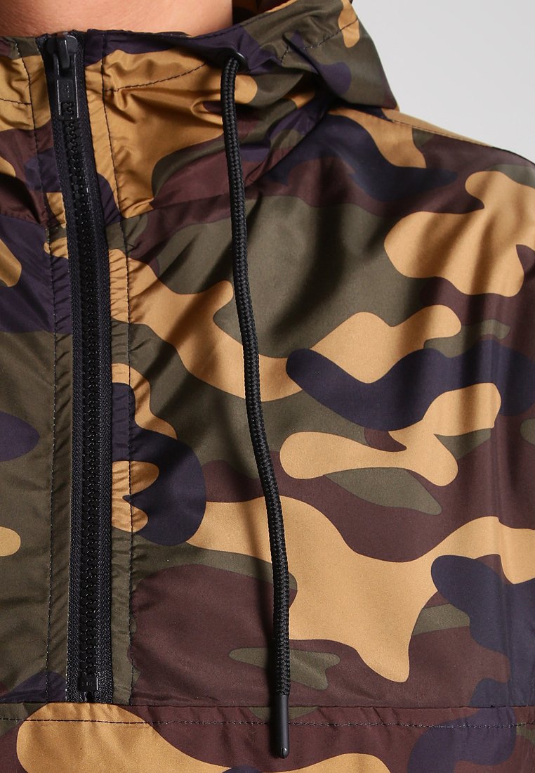URBAN CLASSICS CAMO PULL OVER WINDBREAKER - Windbreaker - Wood