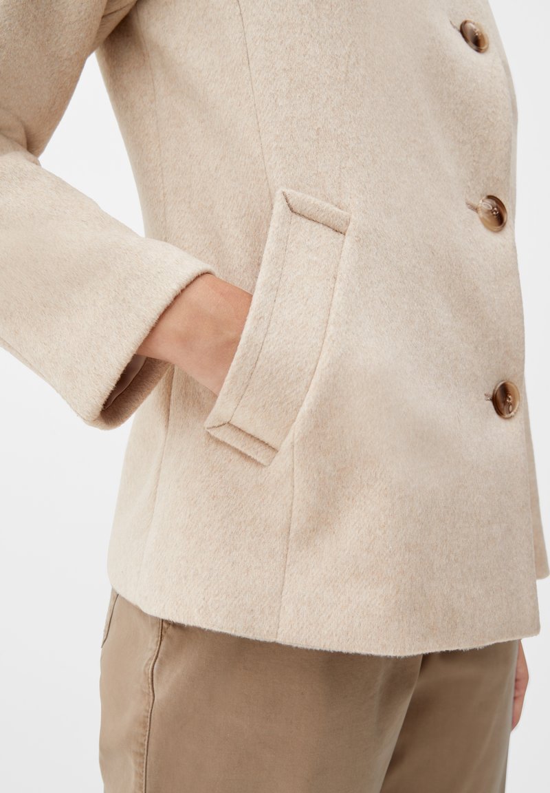 S.Oliver MIT HOHEM KRAGEN - Blazer - Beige Melange