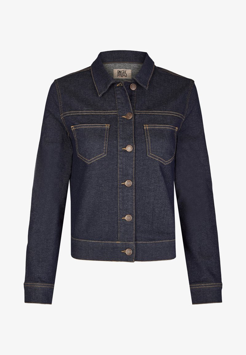 Angels JEANSJACKE 'CASUAL JACKET' MIT ZIERNÄHTEN - Jeansjacke - Dunkelblau