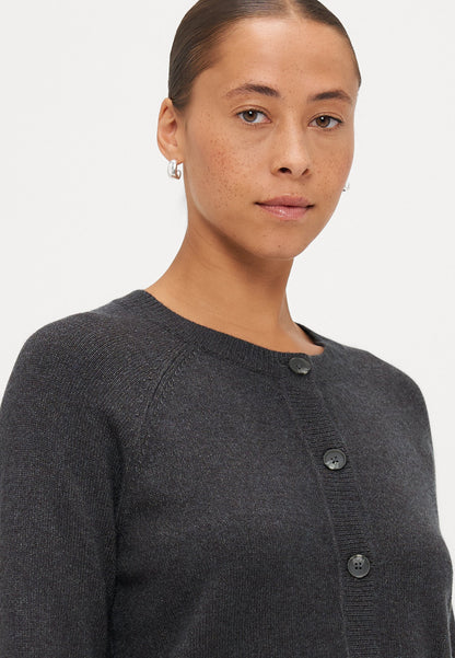 ONLY Petite ONLKATIA CARDIGAN - Cardigan - Dark Grey Melange