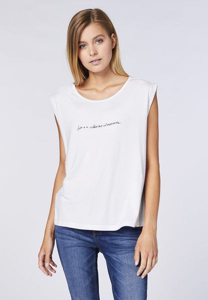  KOMFORT-PASSFORM - T-Shirt Print - White