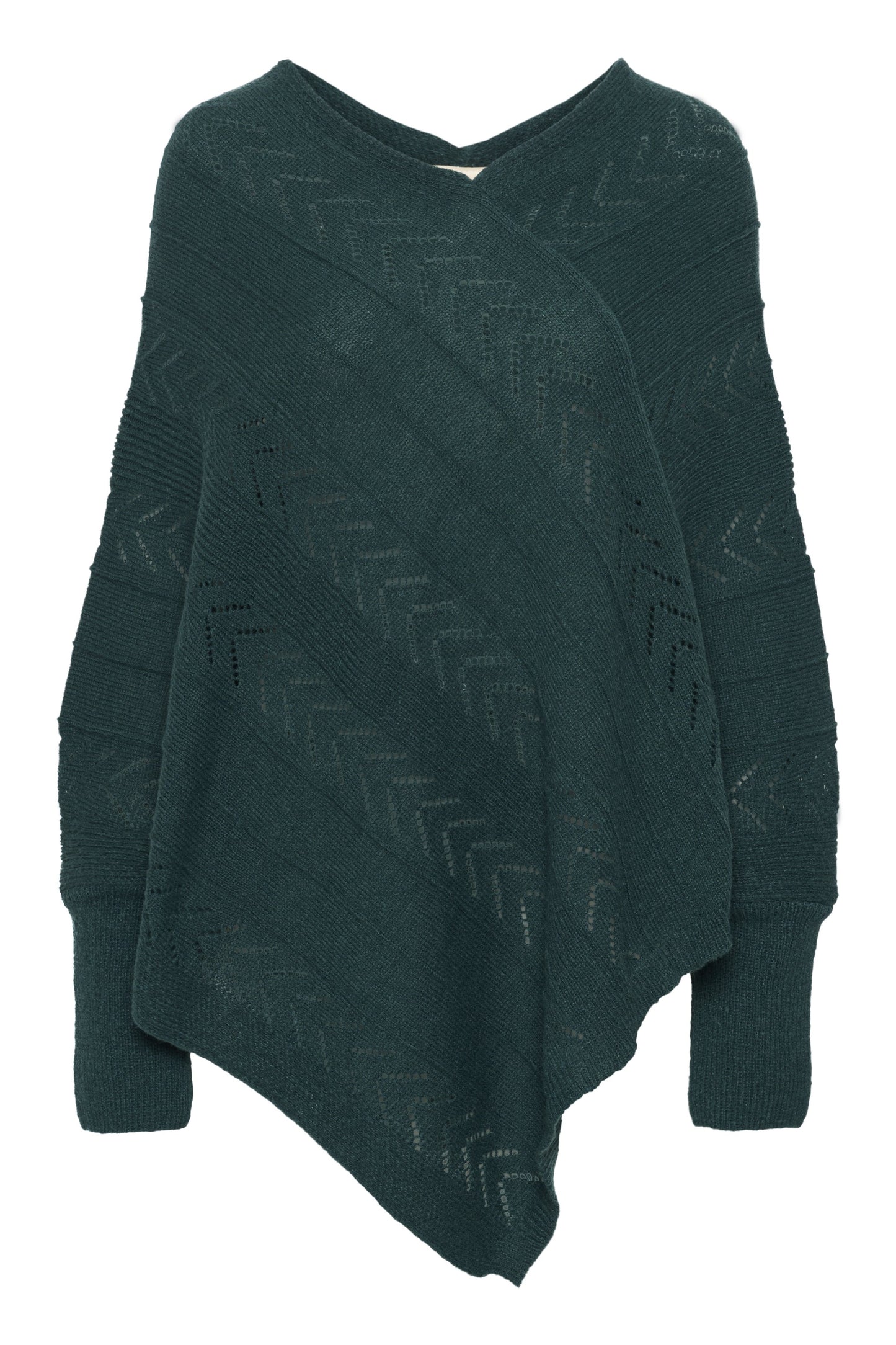 Cream HOLIDAY PONCHO - Jumper - Oat Melange