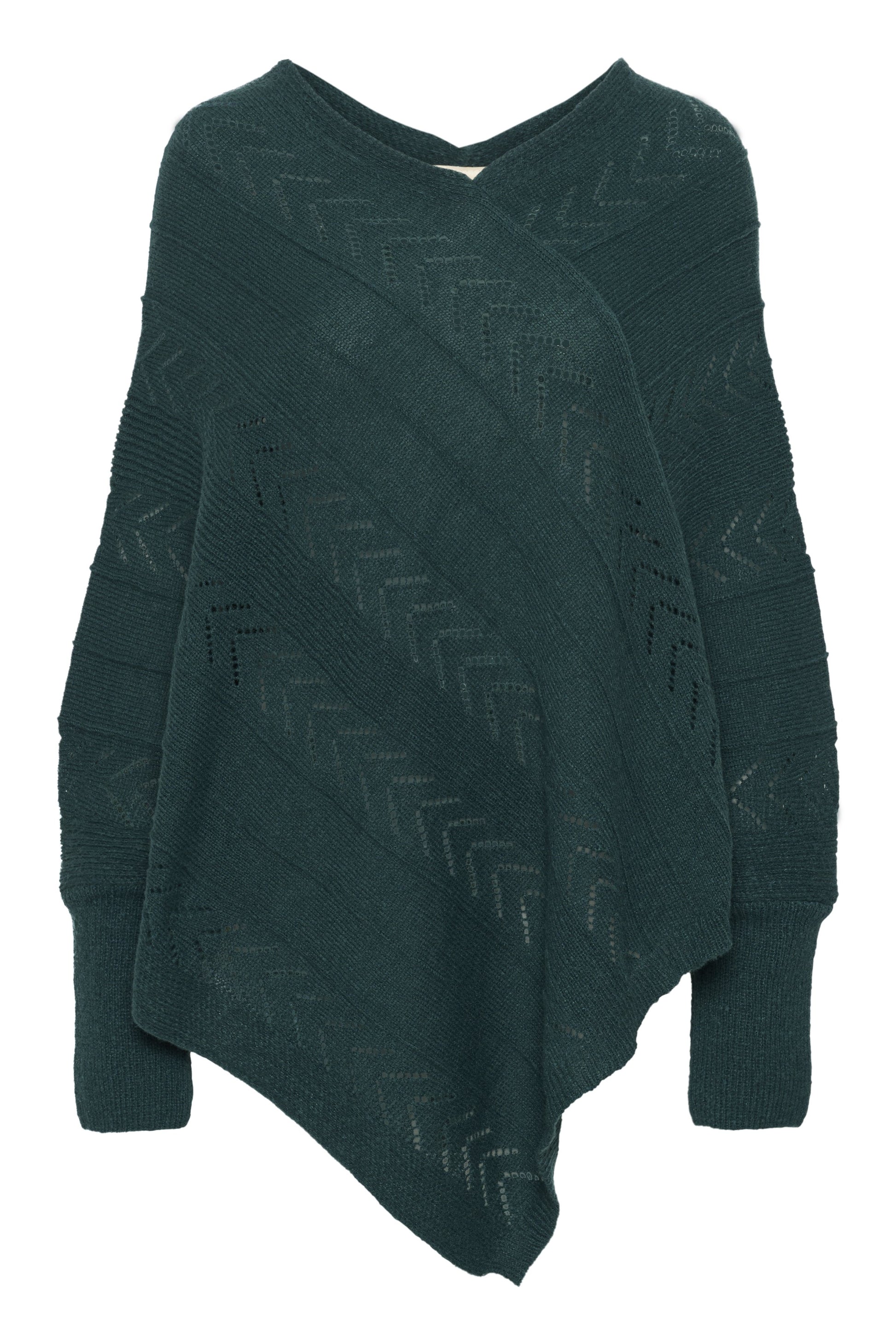 Cream HOLIDAY PONCHO - Jumper - Oat Melange