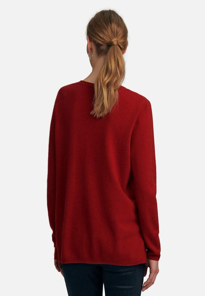  Strickpullover - Bordeauxrot