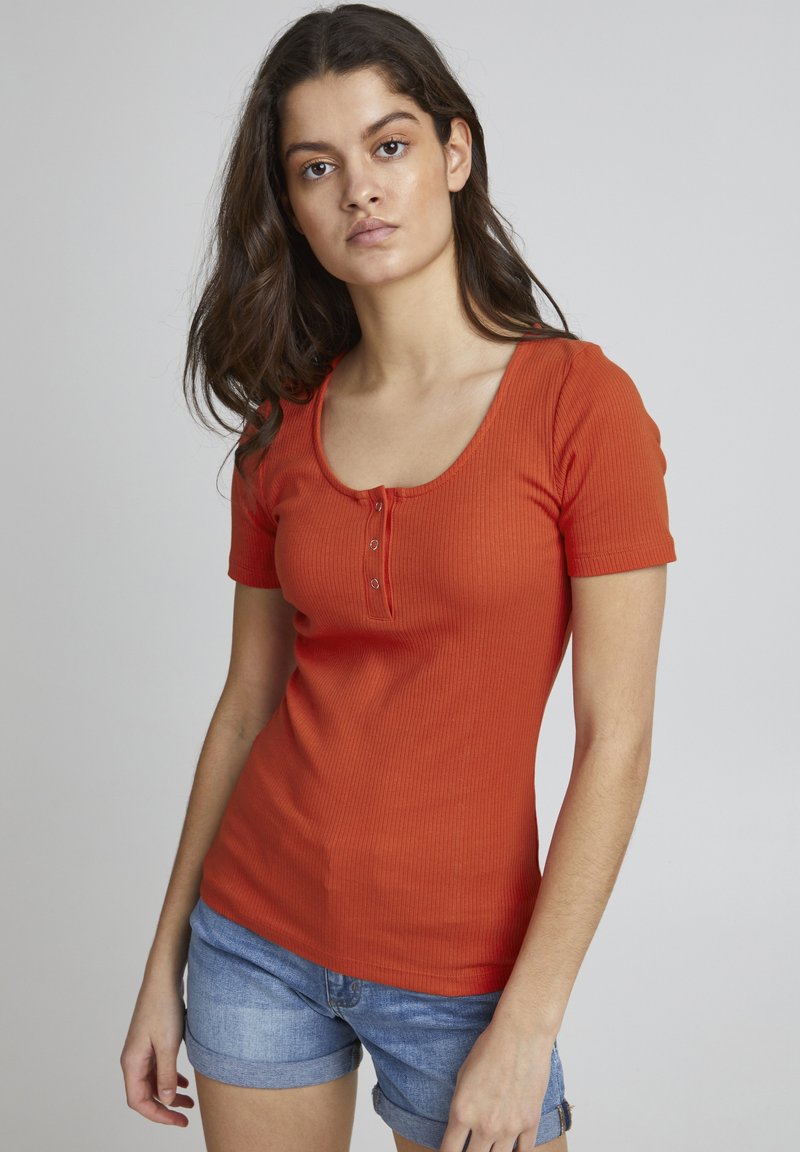 ICHI IHSUPER SS2 - T-Shirt Basic - Pureed Pumpkin