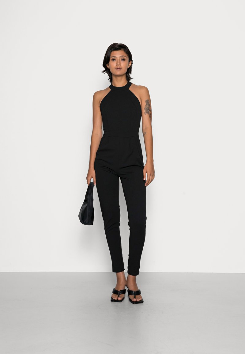 Wal G CHENISE HALTER NECK - Jumpsuit - Black
