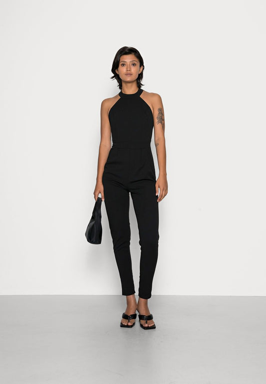 Wal G CHENISE HALTER NECK - Jumpsuit - Black