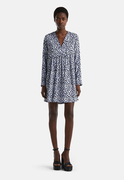 United Colors Of Benetton PATTERNED - Freizeitkleid - Light Blue