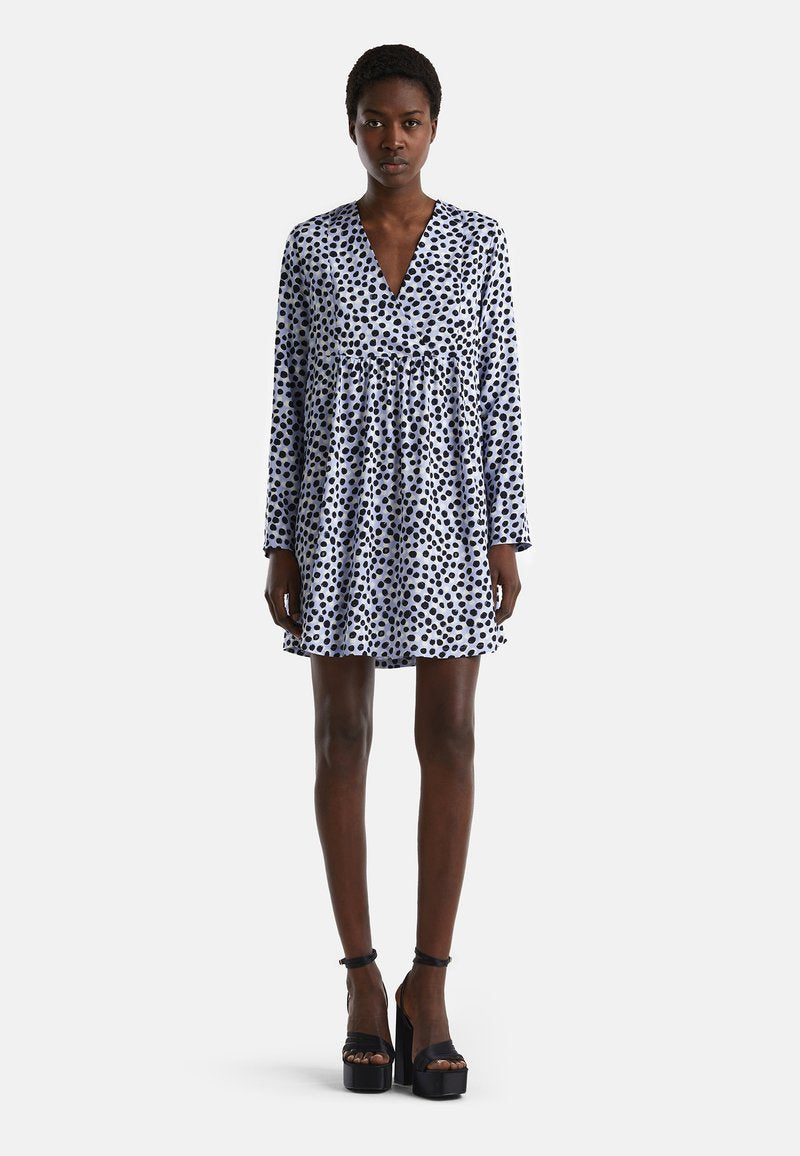 United Colors Of Benetton PATTERNED - Freizeitkleid - Light Blue