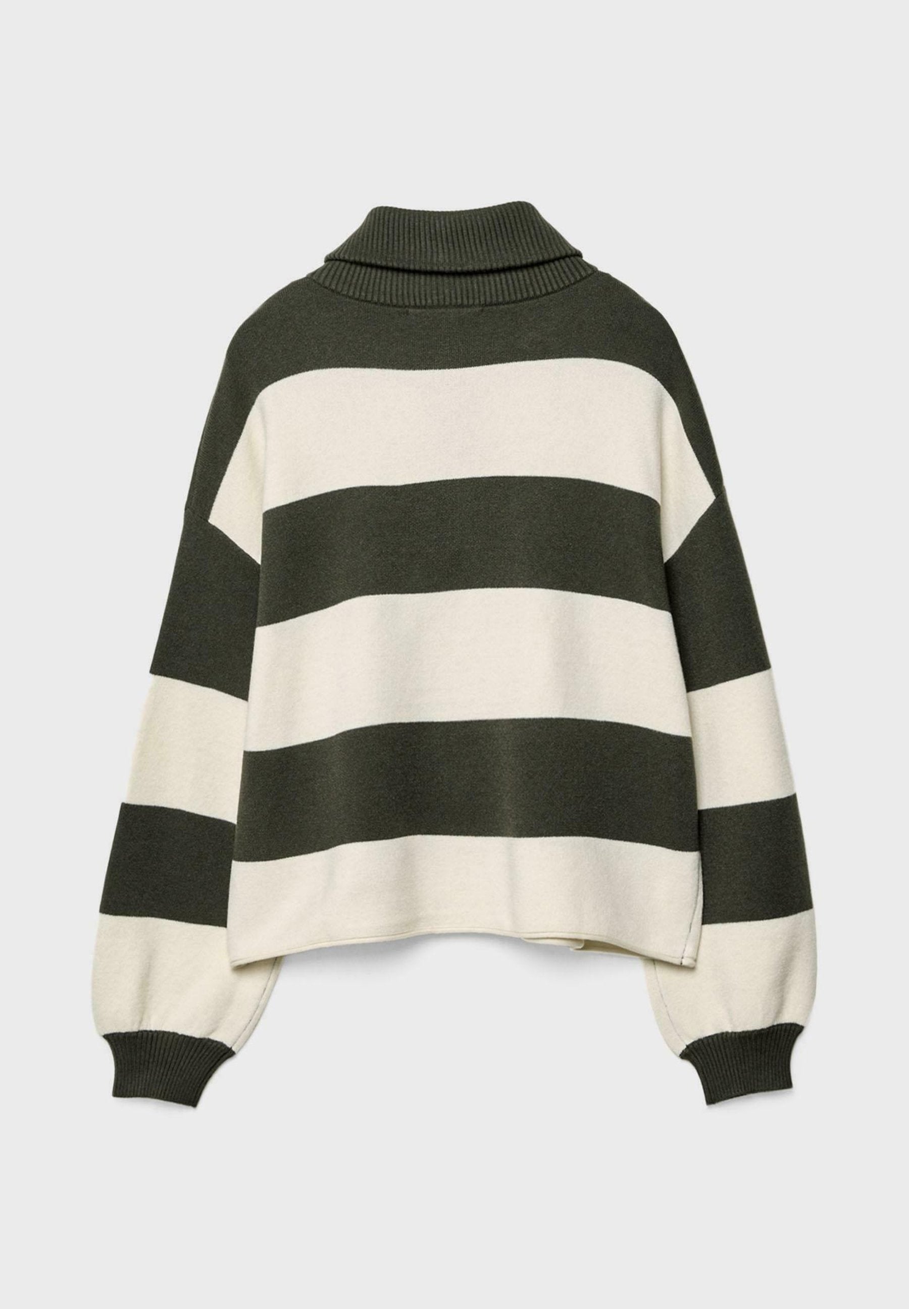 Stradivarius WITH ZIP - Jumper - Green