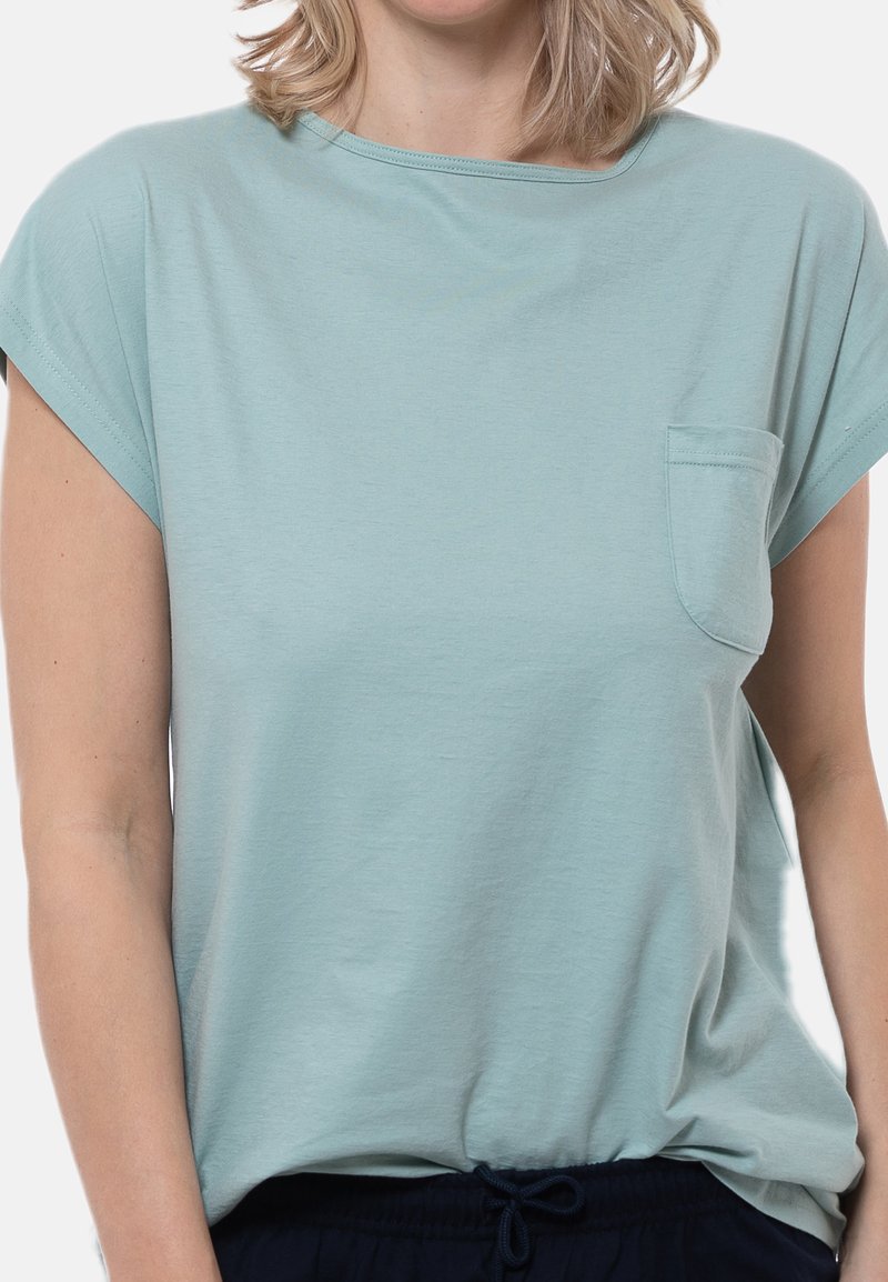  MIX & MATCH KURZARM - Nachtwäsche Shirt - Blue Surf