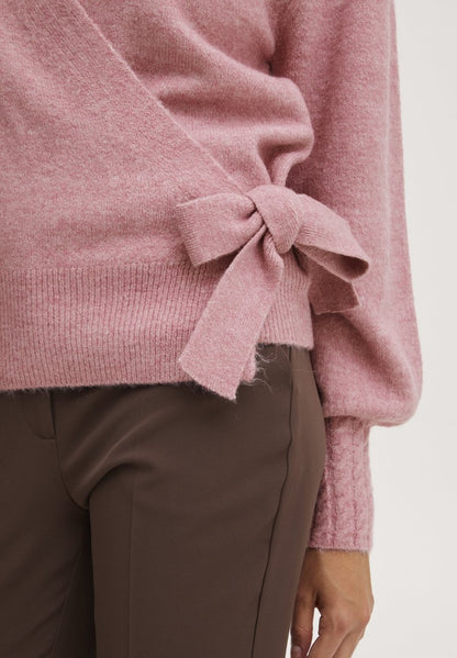 ICHI IHOLENE - Strickjacke - Pink Nectar