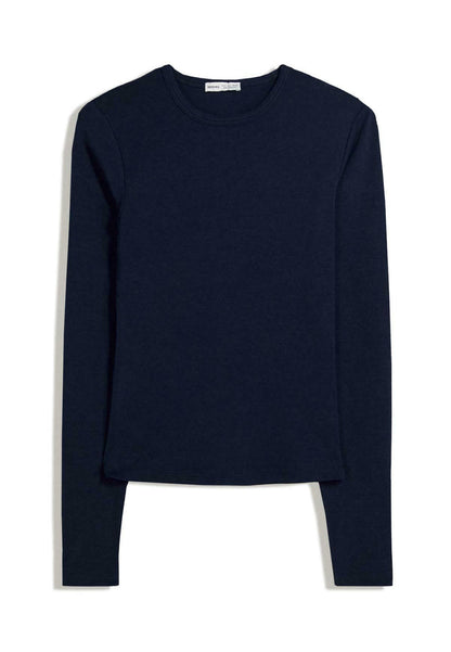 BERSHKA Long Sleeved Top - Royal Blue