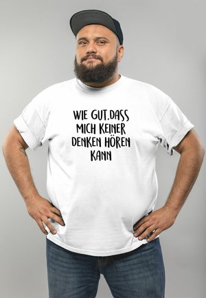  WITZIGES HERREN T-SHIRT "EINZELSTÜCK" SPRÜCHE SPRUCH - T-Shirt Print - Weiß