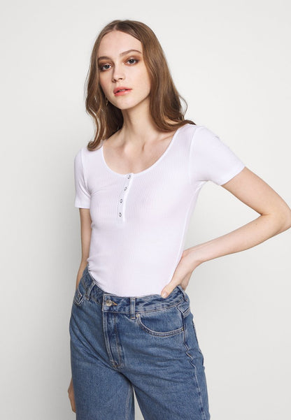 Pieces NOOS - T-Shirt Print - Bright White