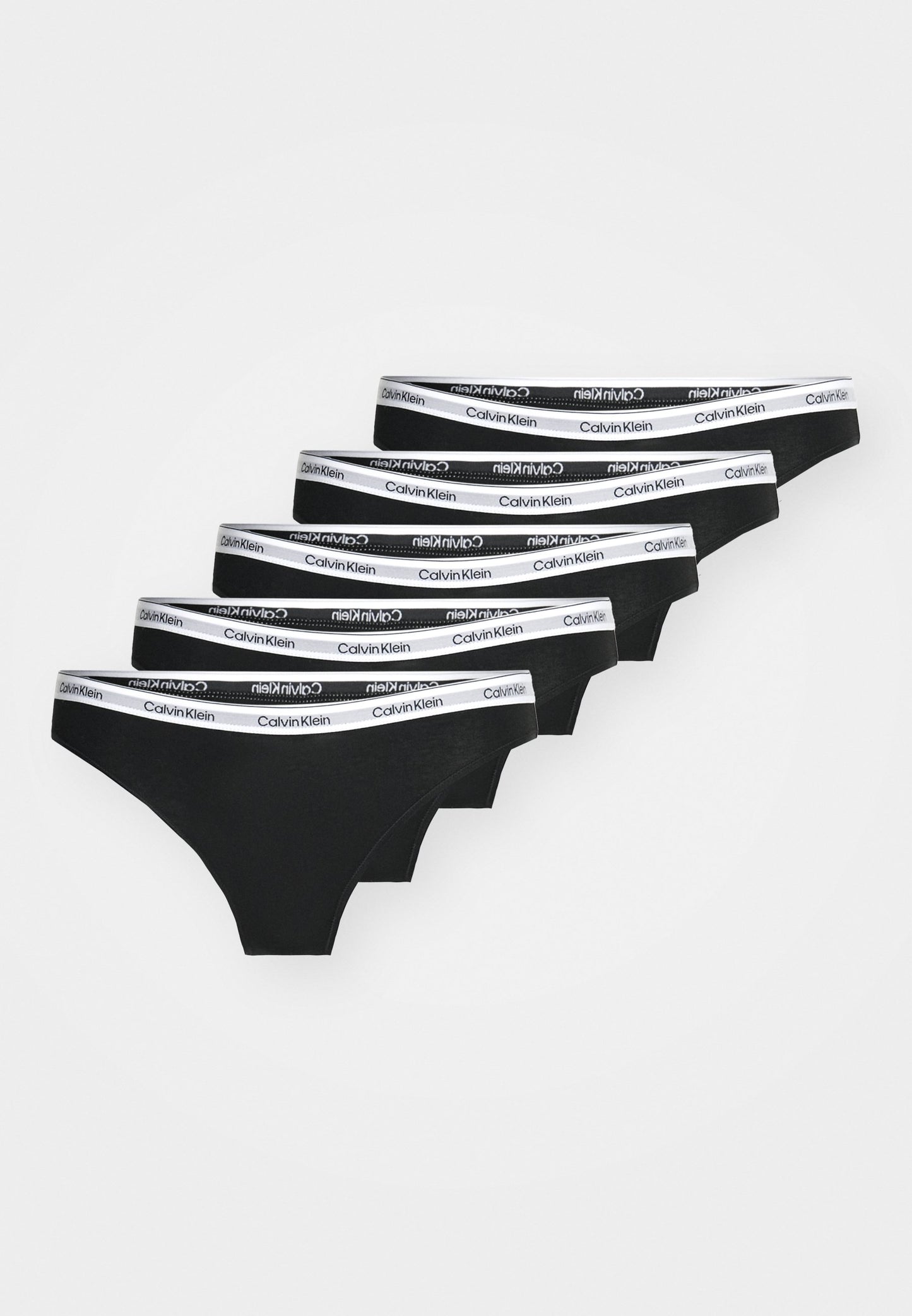 CALVIN KLEIN UNDERWEAR THONG ICON LOGO 5 PACK - Thong - Black/white/grey Heather/potpourri