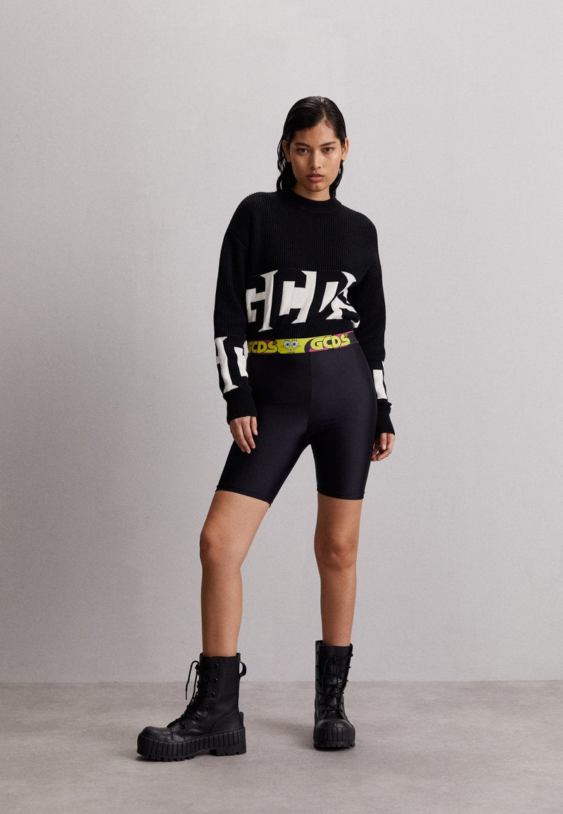 GCDS SPONGEBOB CYCLIST - Leggings - Hosen - Black