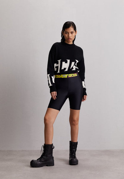 GCDS SPONGEBOB CYCLIST - Leggings - Hosen - Black