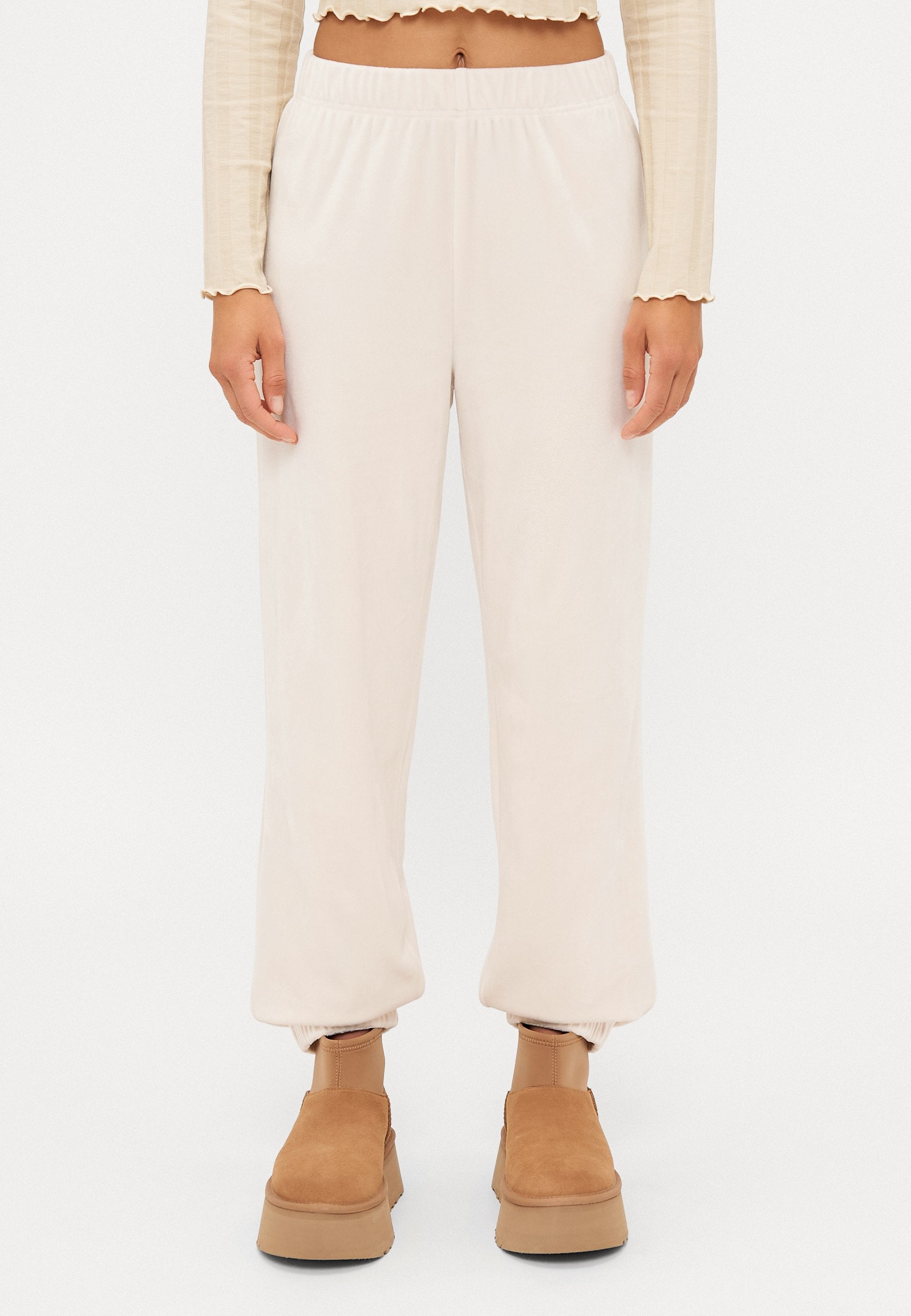 ONLY Petite ONLREBEL CUFF PANTS - Tracksuit Bottoms - Birch