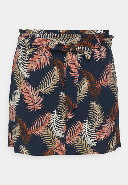 Vero Moda Curve VMEASY LONG SHORTS - Shorts - Navy Blazer/new Tropical