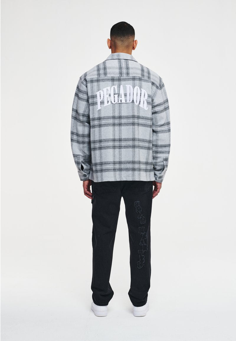 Pegador BALE EMBROIDERY ZIP SHIRT UNISEX - Hemdbluse - Cloud Grey