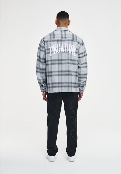 Pegador BALE EMBROIDERY ZIP SHIRT UNISEX - Hemdbluse - Cloud Grey